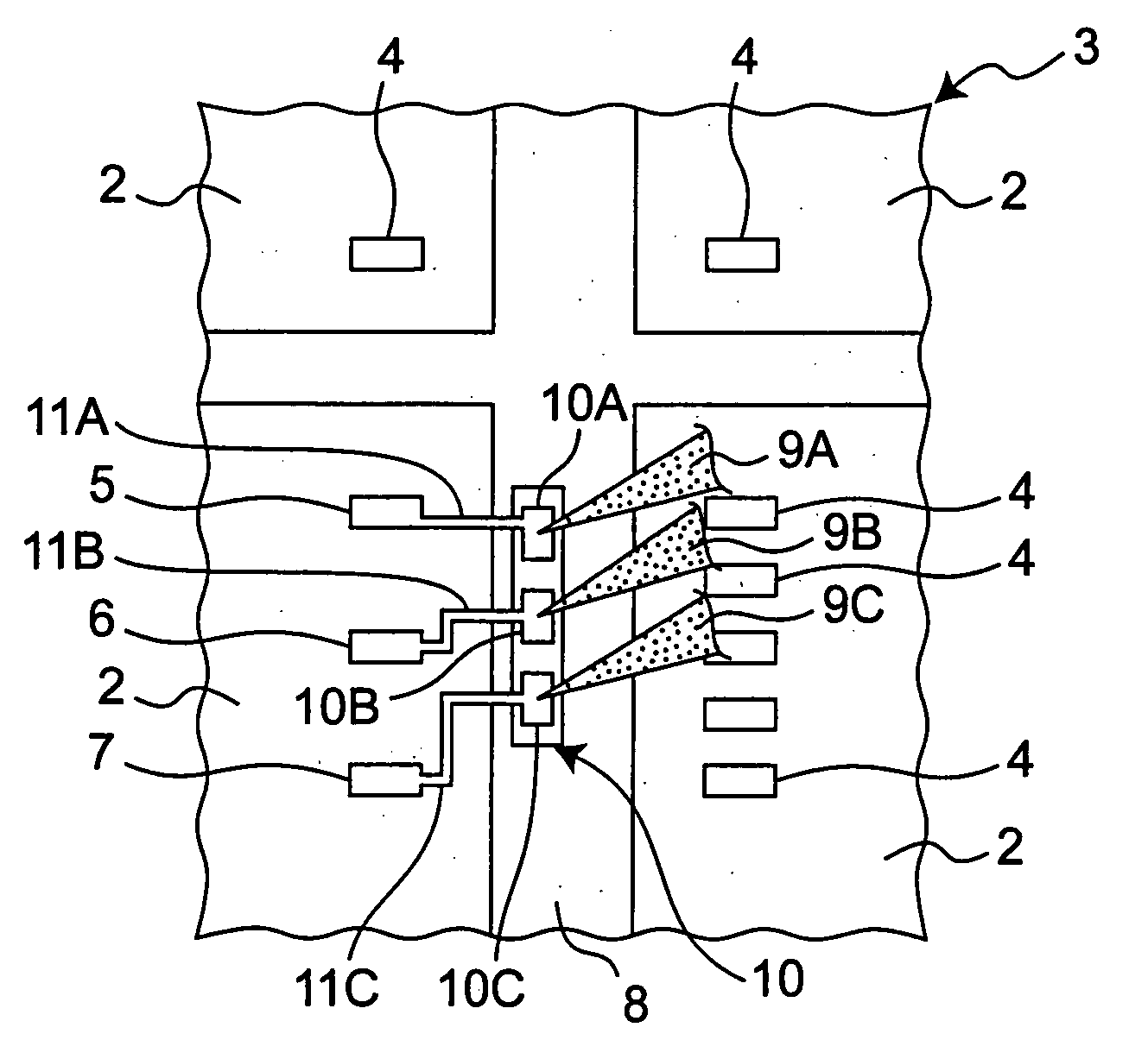 Wafer and semiconductor device testing method