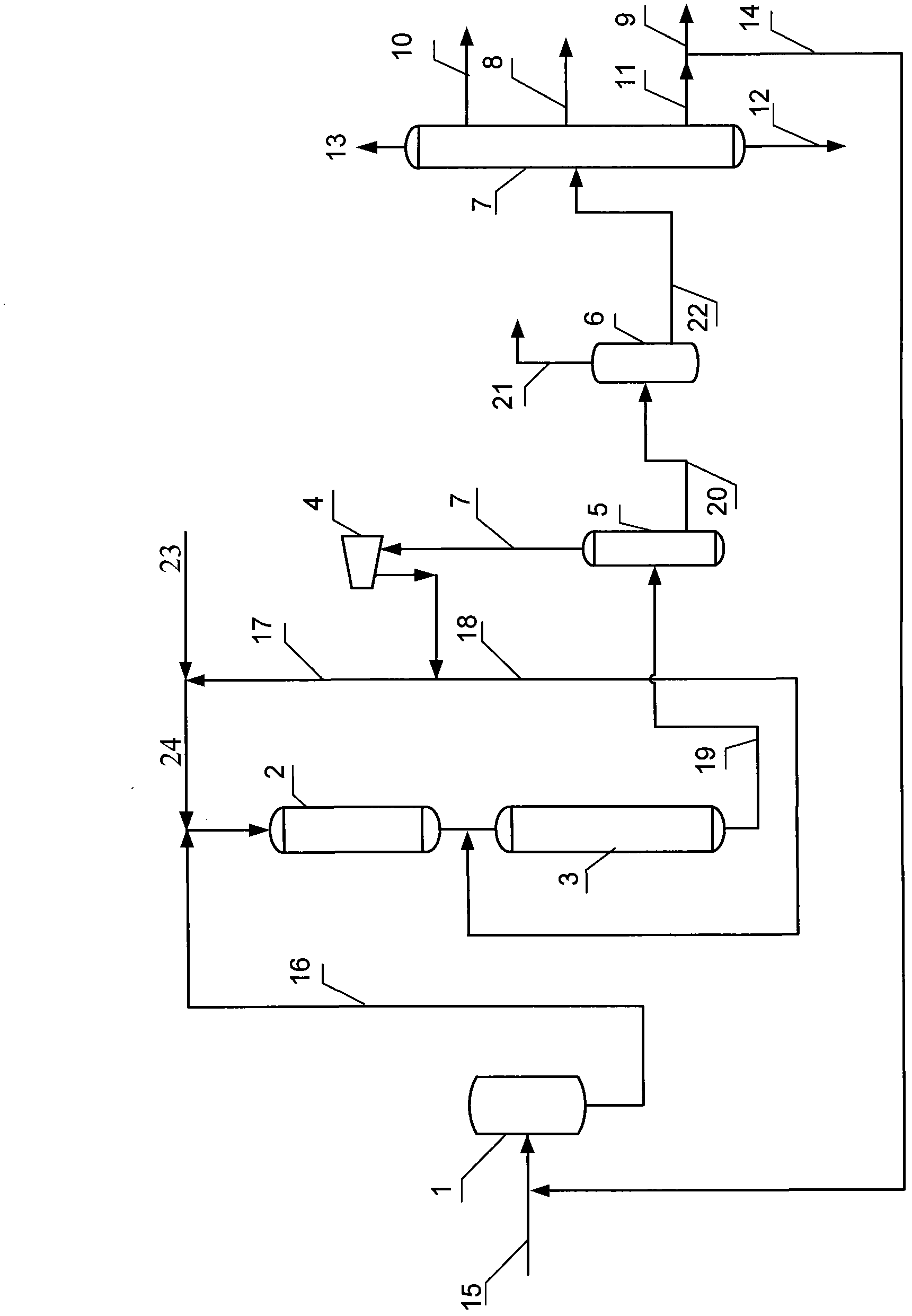 Hydrocracking method for selective increasing of aviation kerosene yield