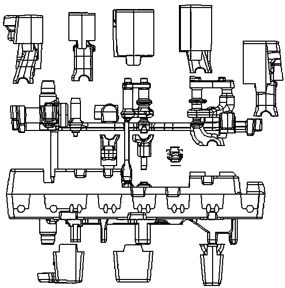 Casting method of hydraulic valve casting