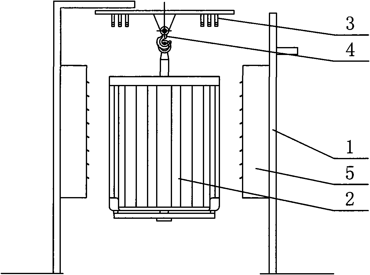 Air blowing system of motor stator-winding paint dipping system