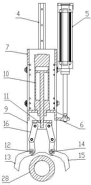 Cylinder liner blank transfer device