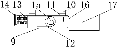 Die plate drilling machine facilitating to realize dust removal