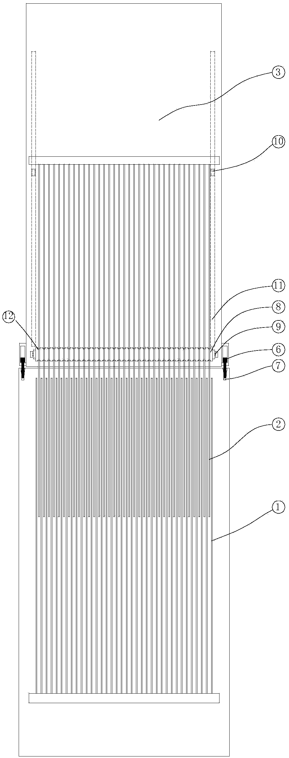 Stereo garage without movable supporting plate