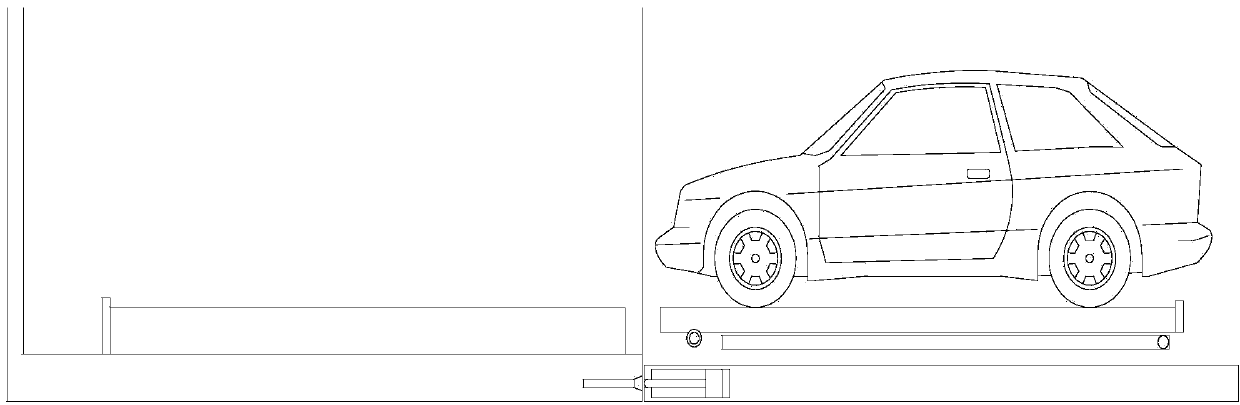 Stereo garage without movable supporting plate