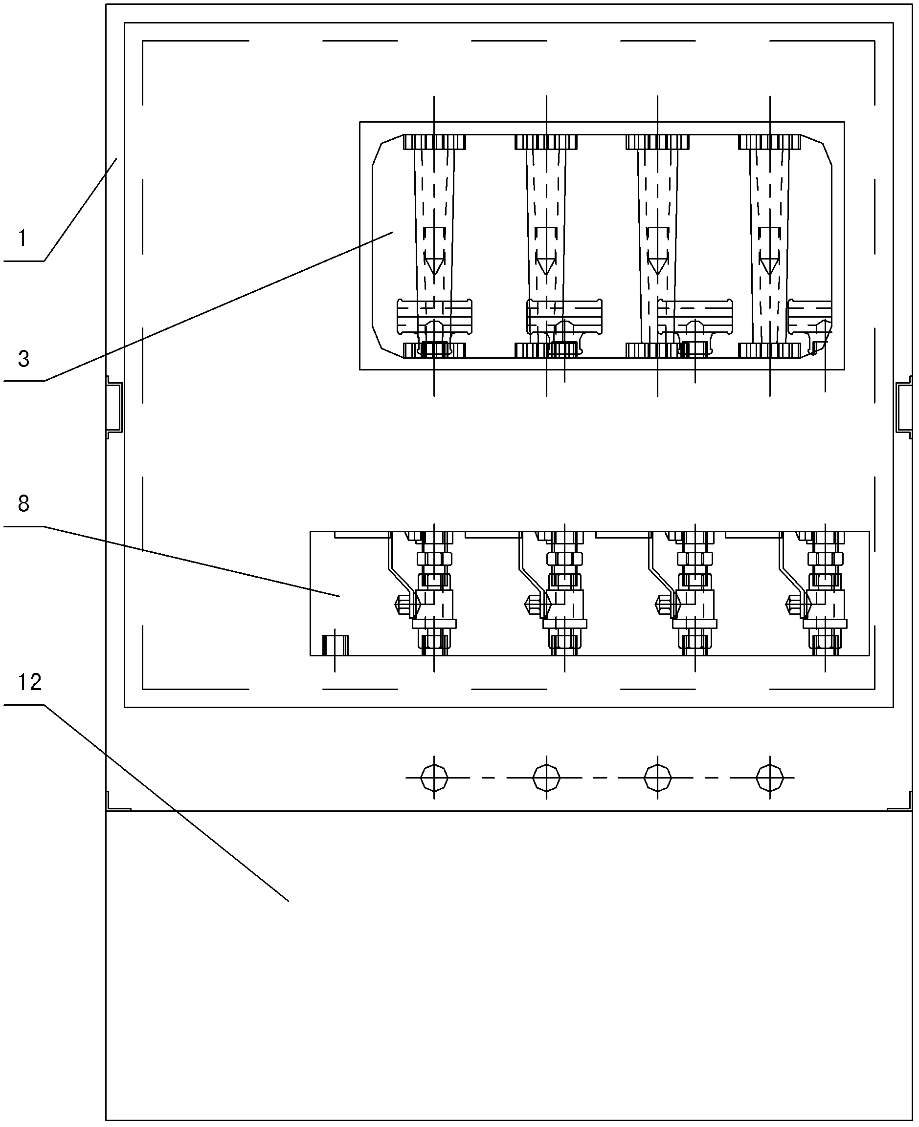 Water spray cooling tank for casting machine