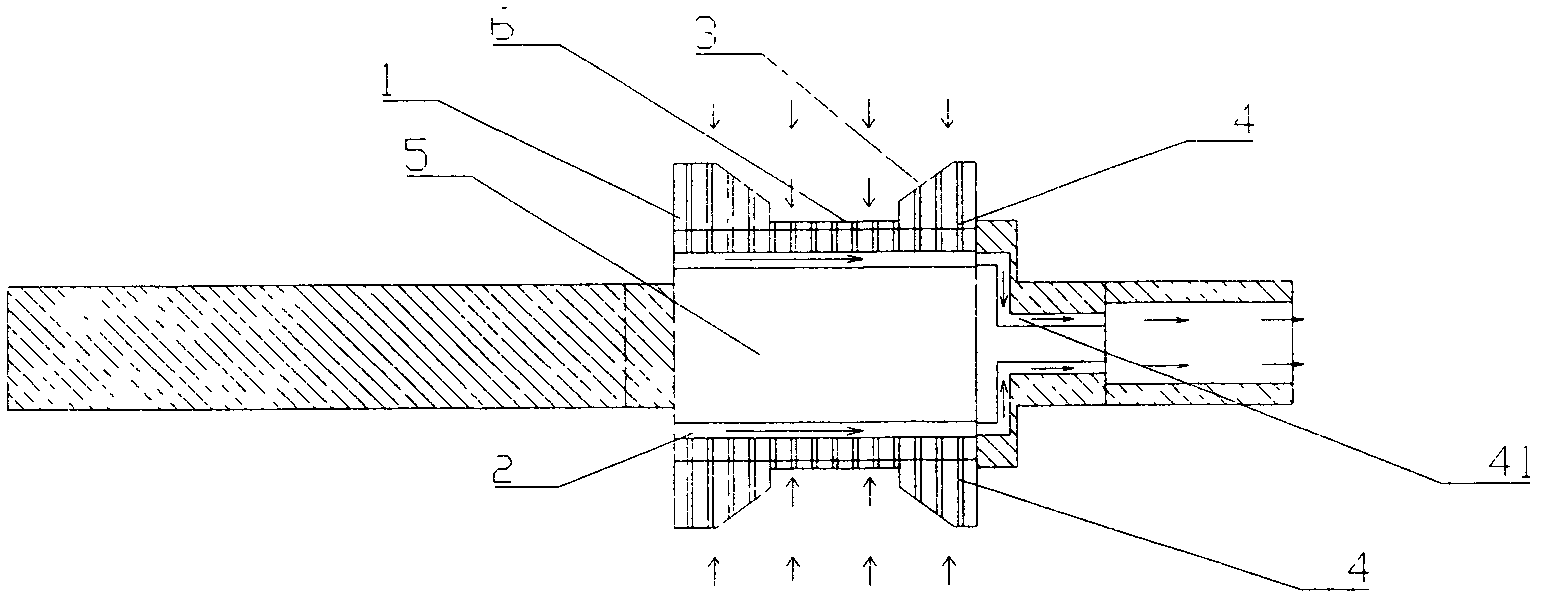 Ferro-magnetic quenching metal strip coiling device