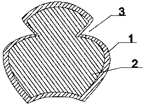 Highly compression-resistant double-layer copper-alloy contact wire and preparation method thereof