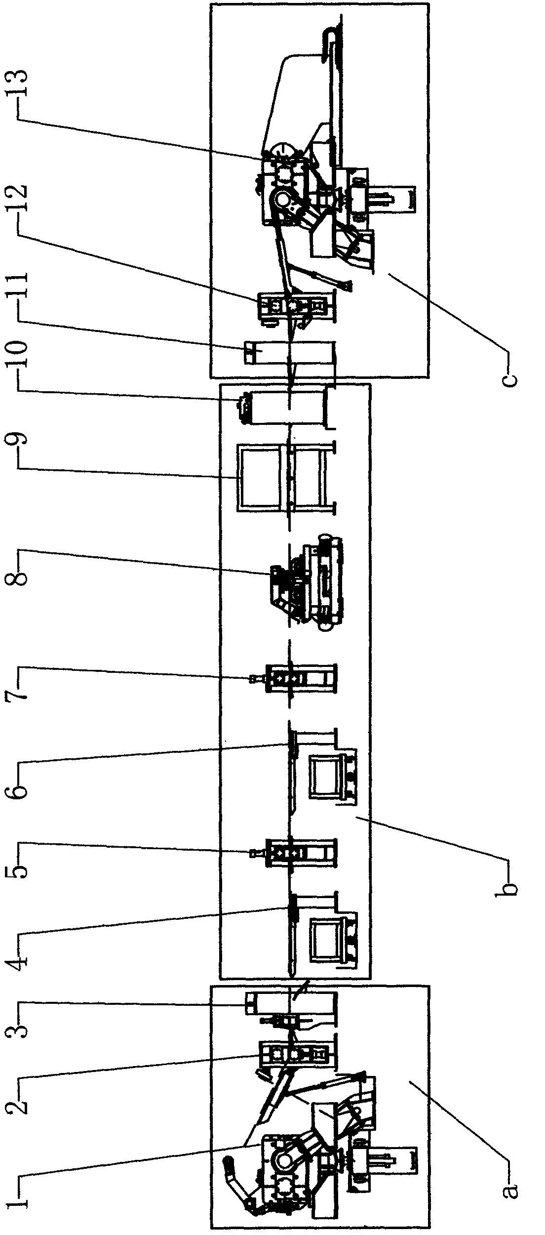 Plasma spraying iron-copper-zinc composite plate production line