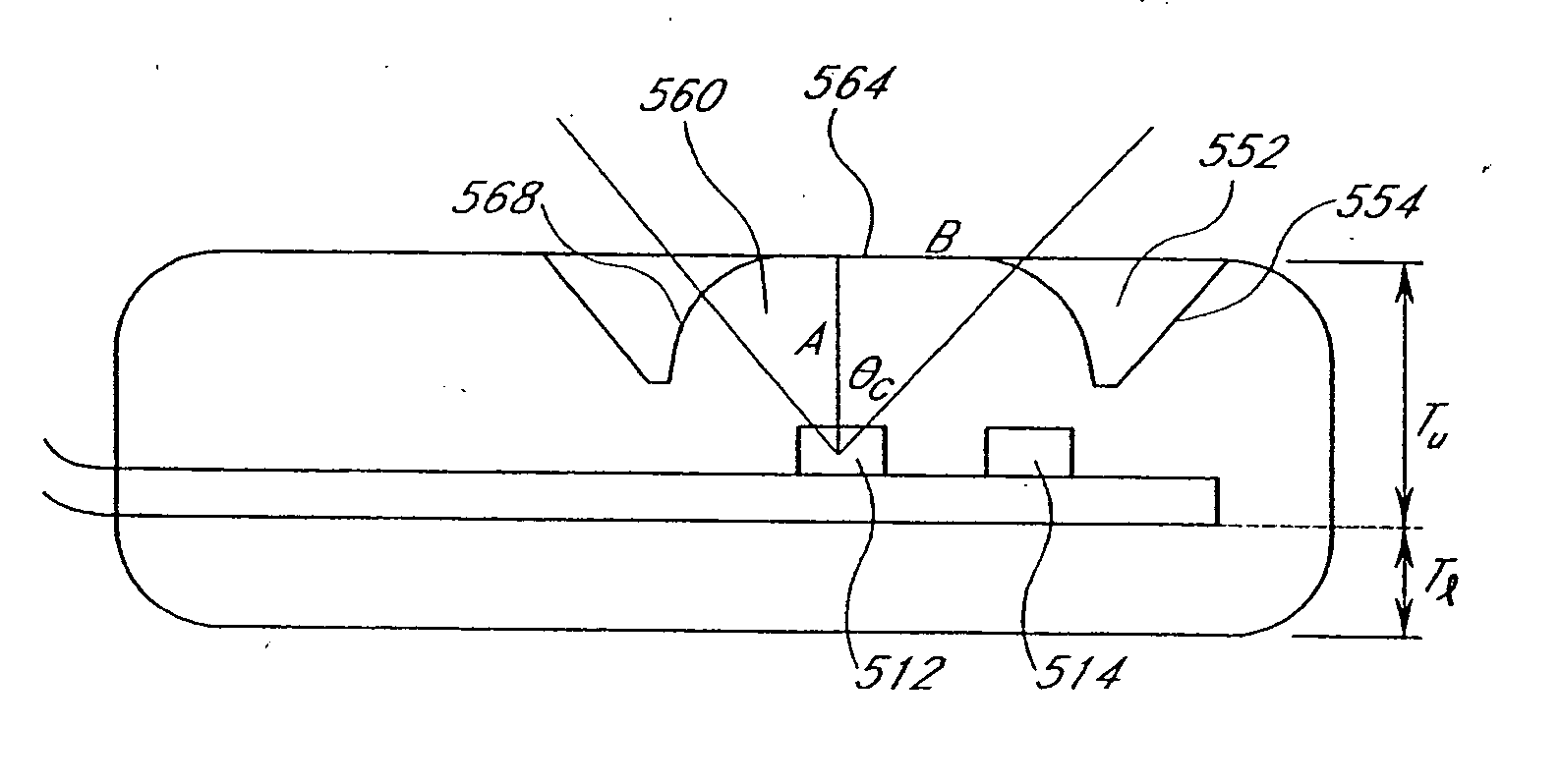 Method of providing an optoelectronic element with a non-protruding lens