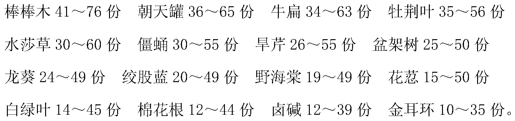 Traditional Chinese medicine preparation for treating chronic bronchitis and preparation method thereof