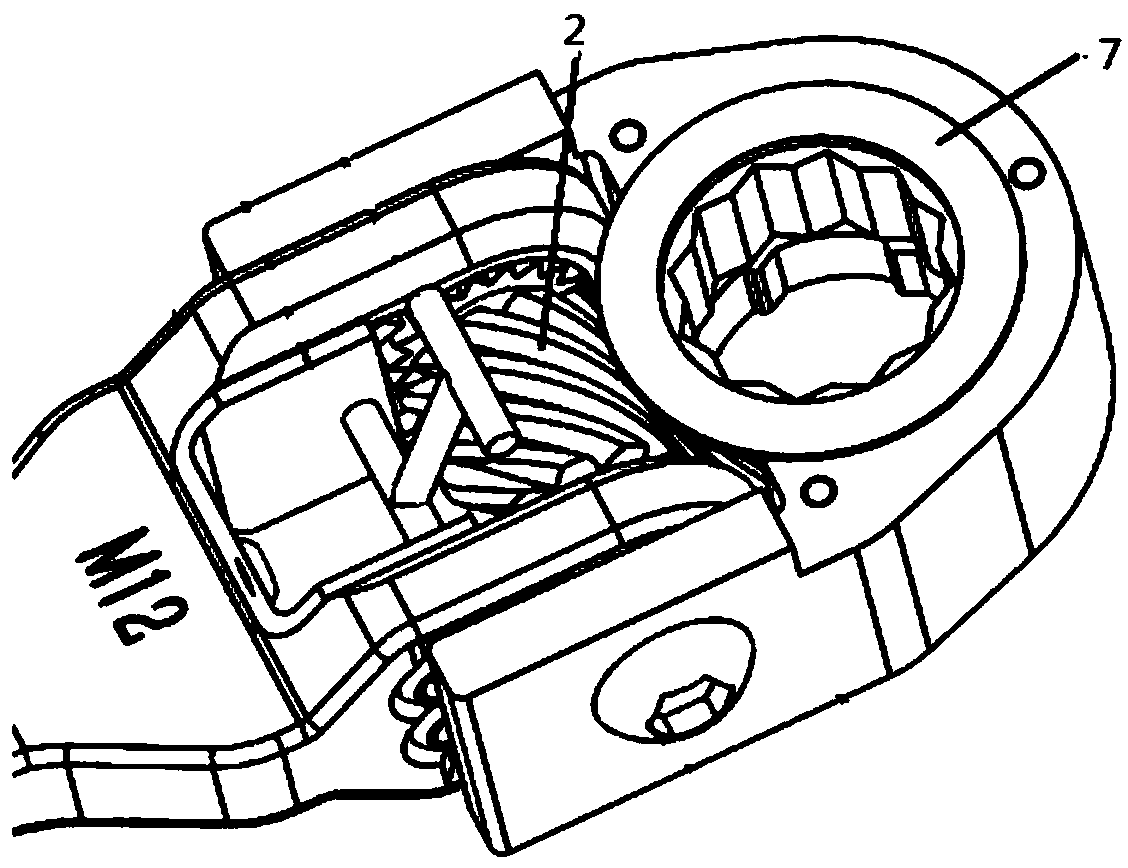 Quick tightening wrench applied to interlocking double nuts