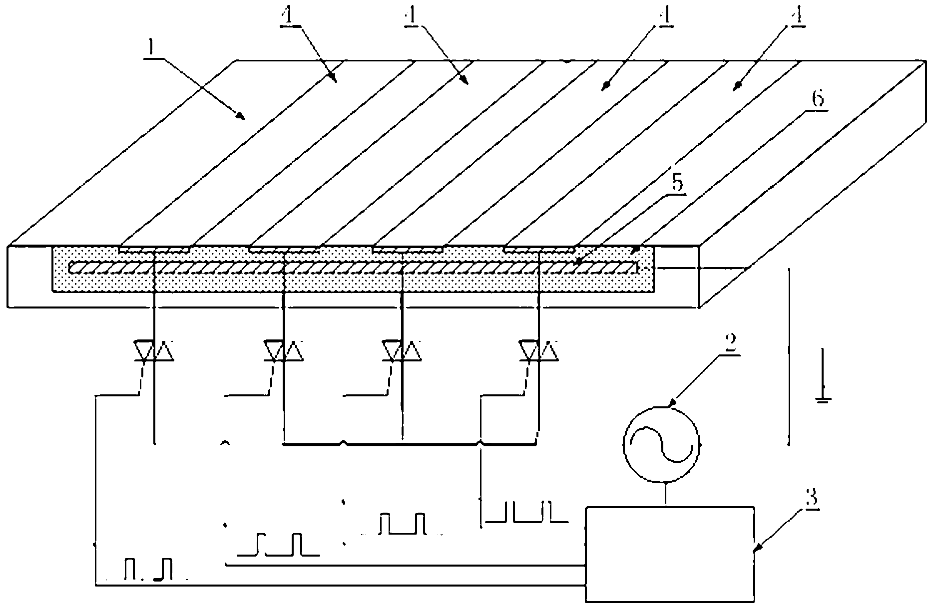 Method for reducing surface resistance based on plasma exciting device