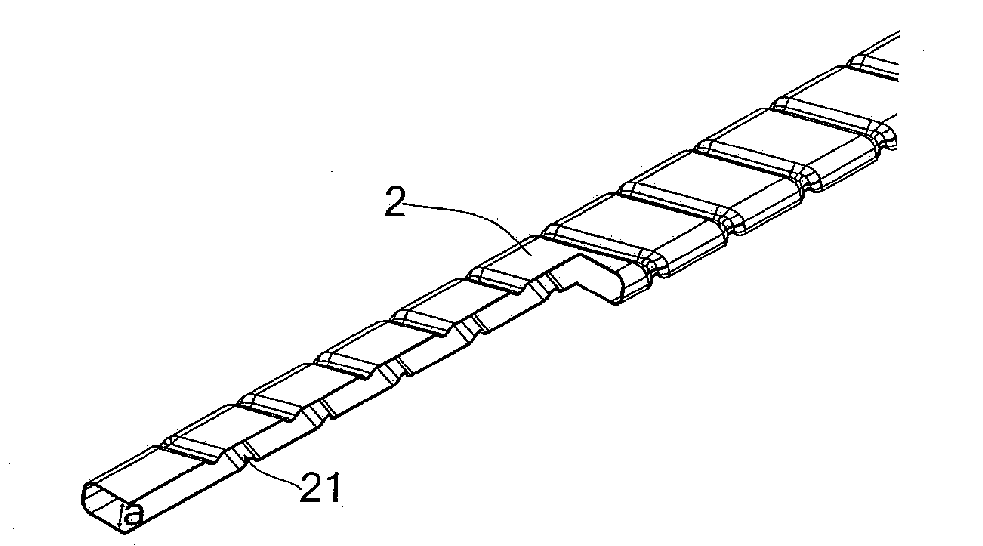 Heat exchanging tube with spiral groove