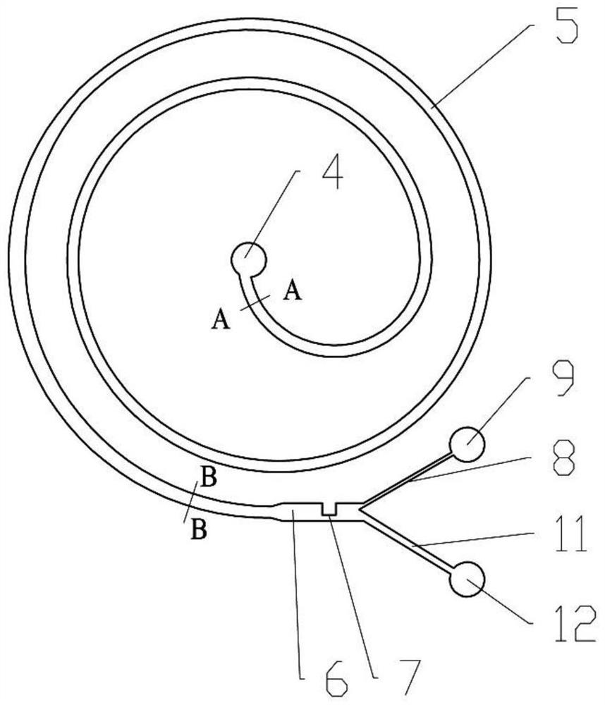 Micro-fluidic chip and method for sorting micro-nano particles through inertia turbulent flow