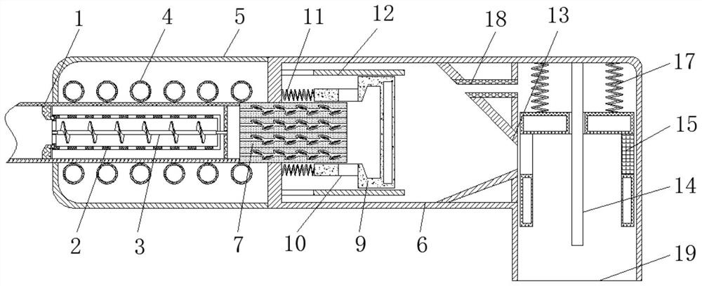 Water intake preventing automobile exhaust pipe utilizing tesla valve