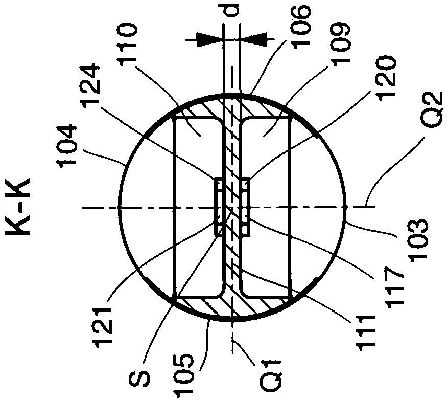 Rod force sensor with simplified adjustment