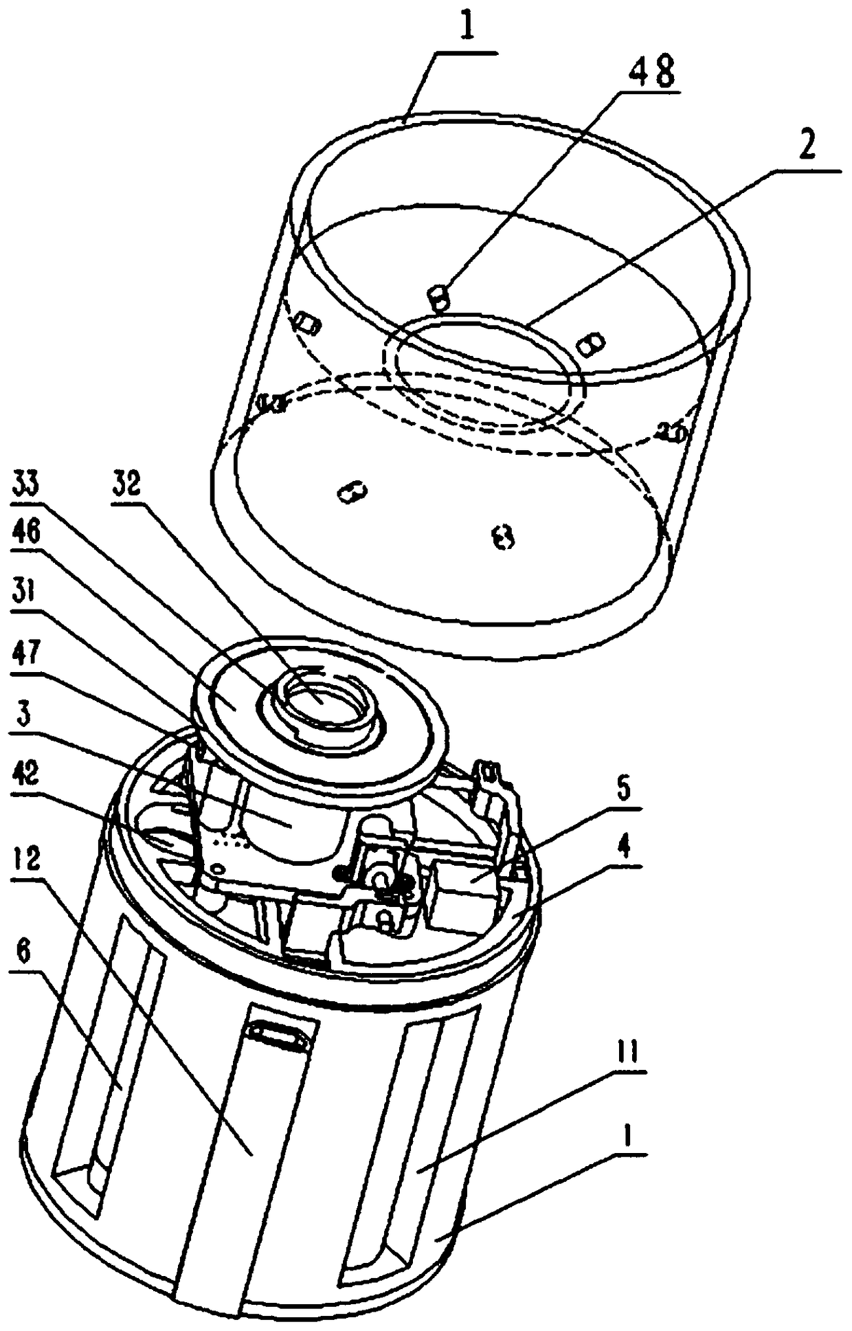 A coin sorting storage device