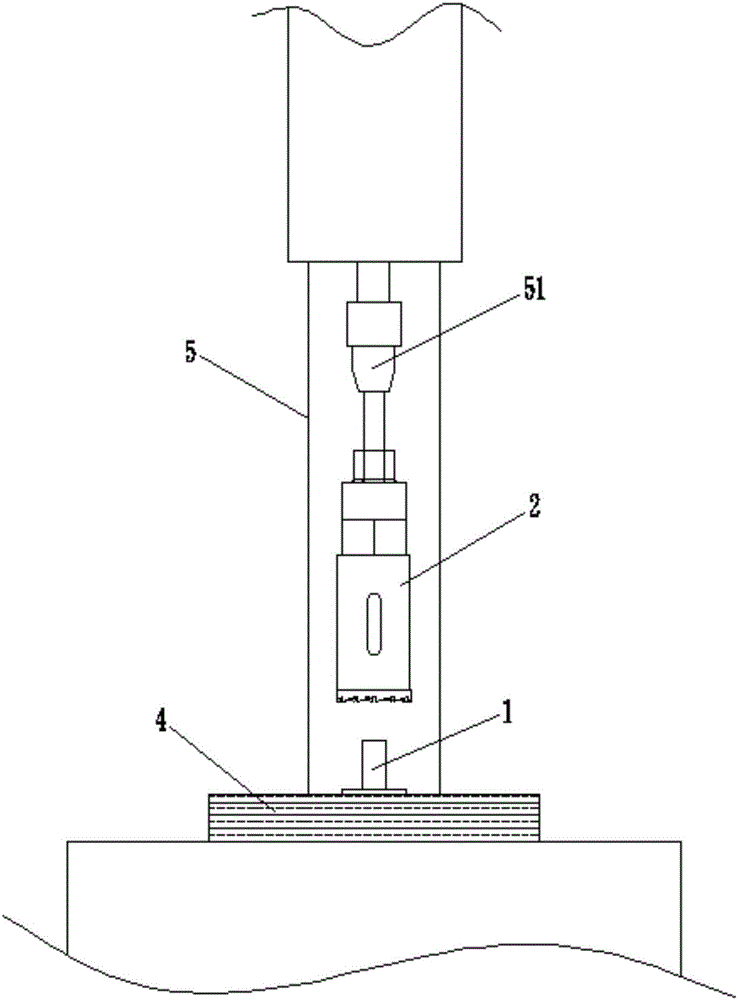 Interlayer structure core board bonding strength sampling and testing tool