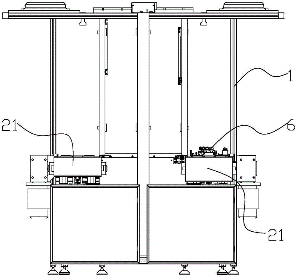 General assembly line body for vacuum pump assembly line