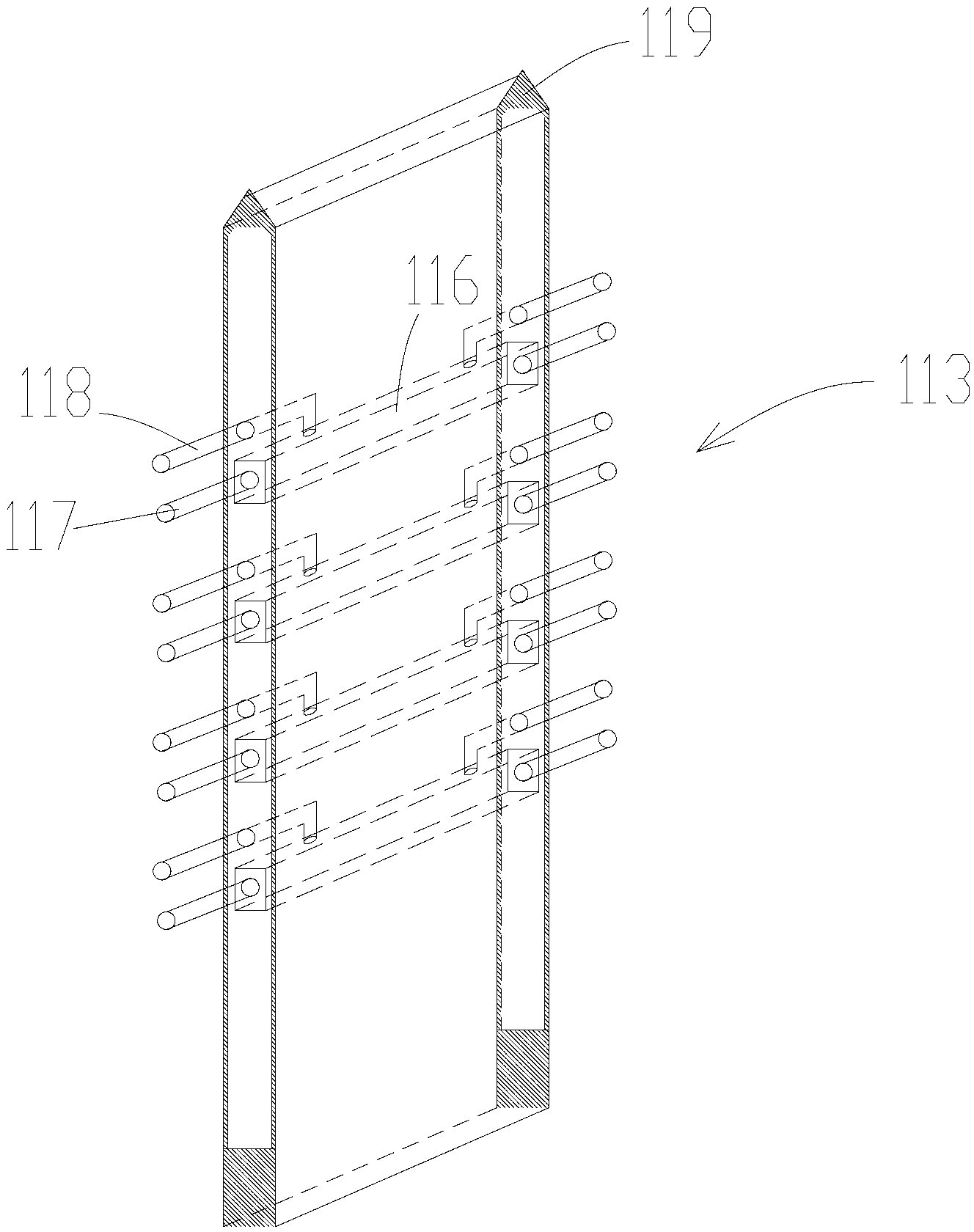 External heat radiation type dry distillation system for oil shale