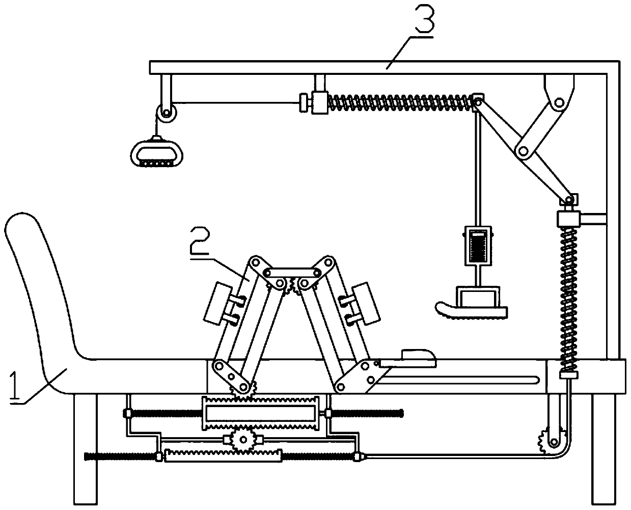 Physical rehabilitation exercise device and using method