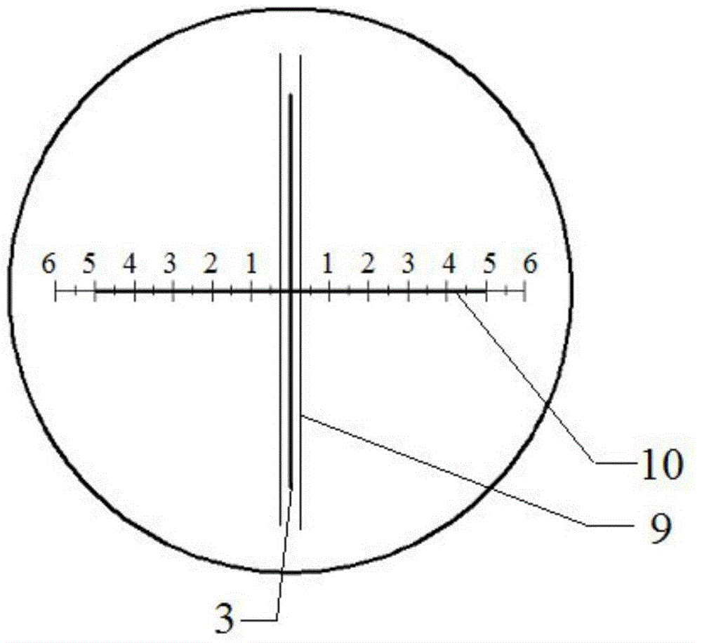 Direct-reading type photoelectric collimation angular instrument with yardstick