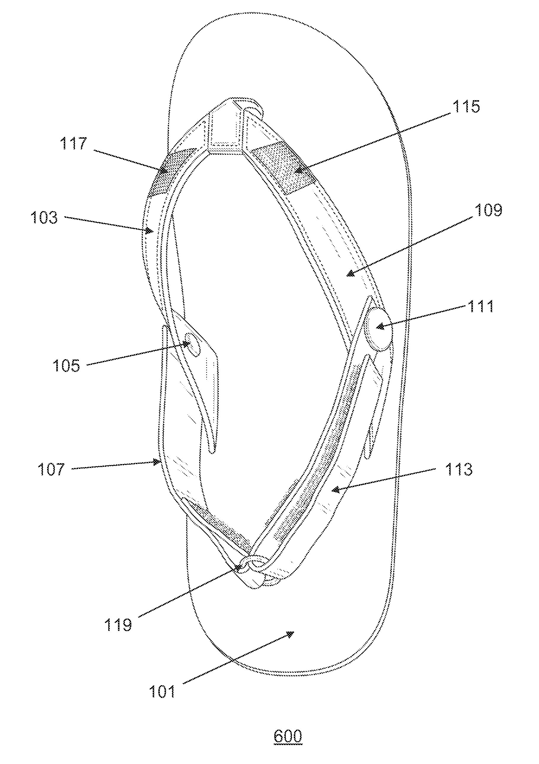 Ankle strap transformation footwear for slipper and sandal conversion