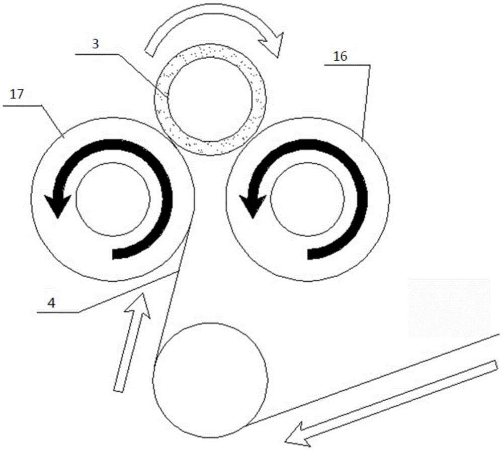 Winding device for preventing pressing folds of textile fabric and operating method of winding device