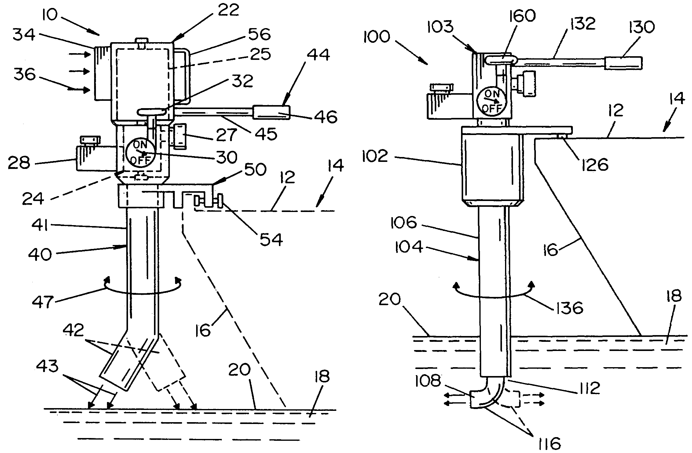 Portable bow thruster for small boats