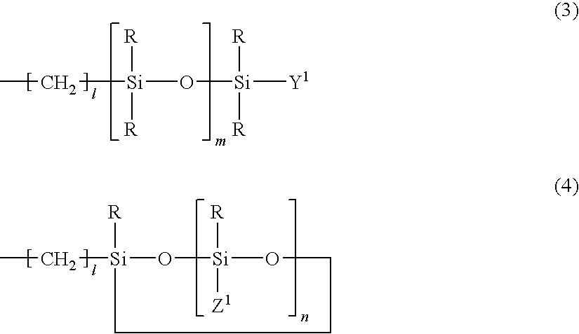 Polyhedral polysiloxane modified product and composition using the modified product