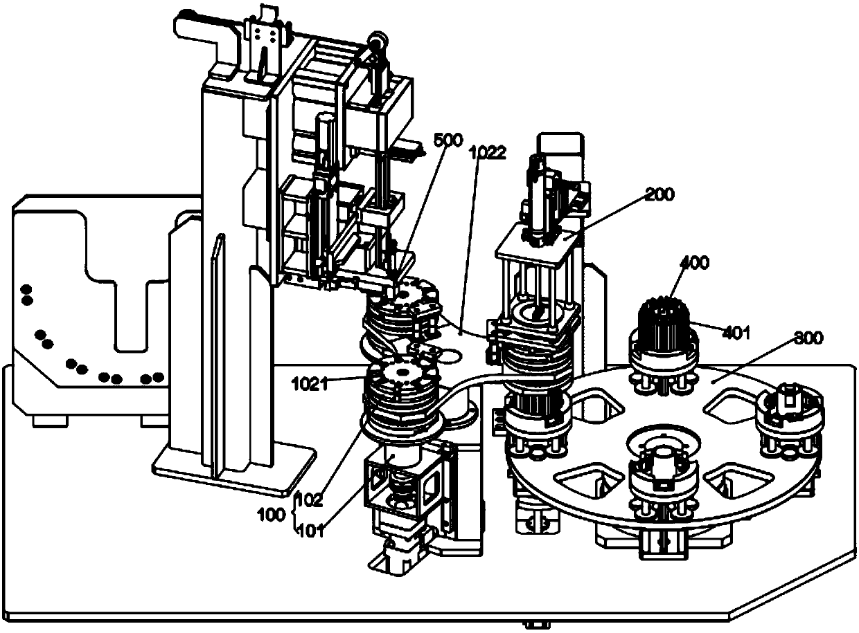 Automatic insertion device for motor stator insulated slot wedge