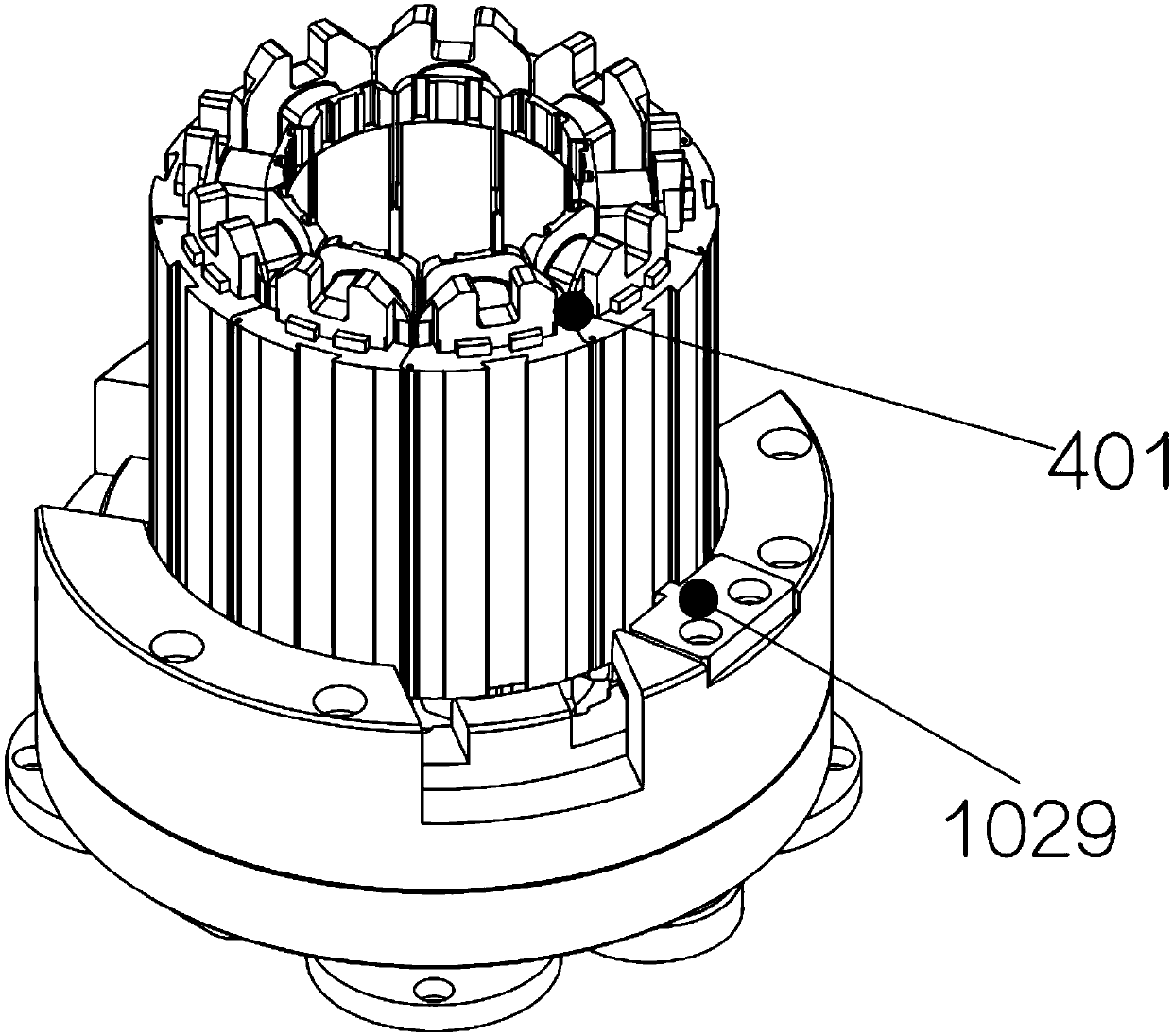 Automatic insertion device for motor stator insulated slot wedge