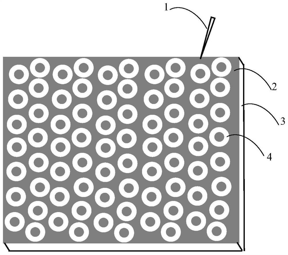 Dynamic frequency selective surface structure and preparation method thereof