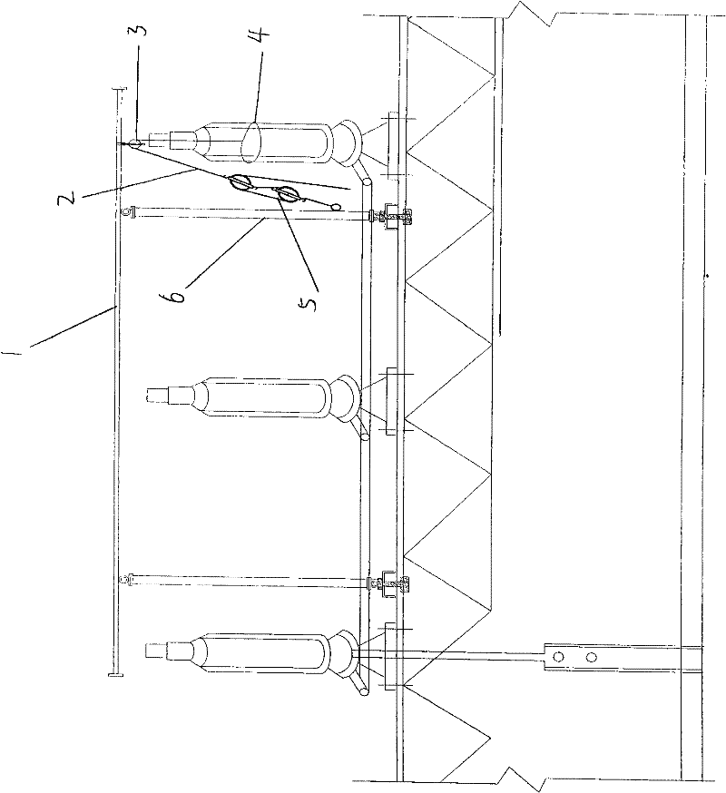 Disconnecting switch overhaul lifting appliance