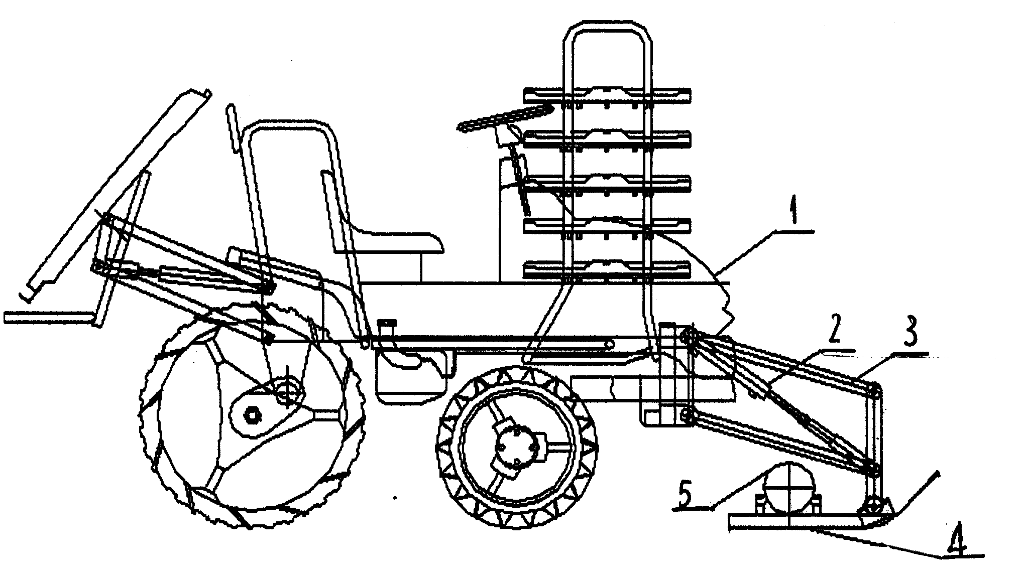 Vibrating slurry-lifting and land-preparation method and machine tool of paddy field