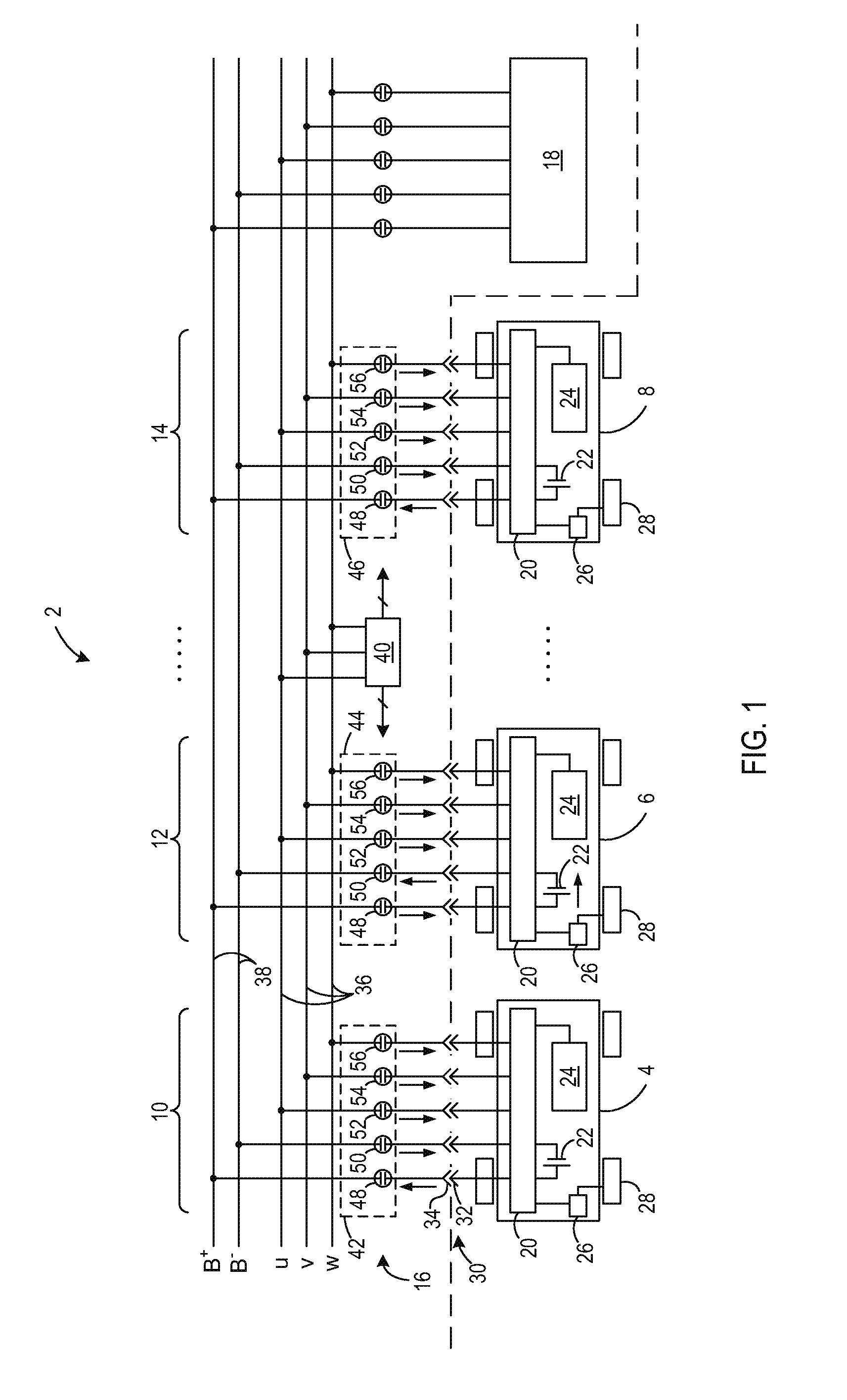 Apparatus and method for rapid charging using shared power electronics