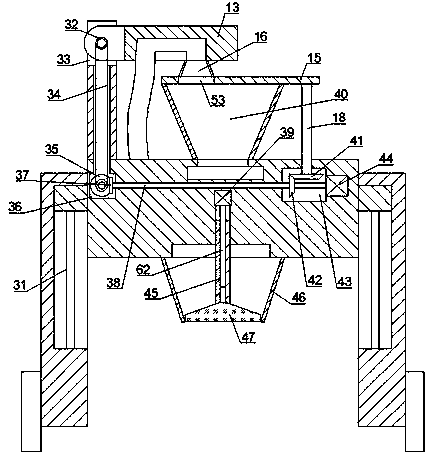 Automatic landfill treatment device of hazardous solid waste