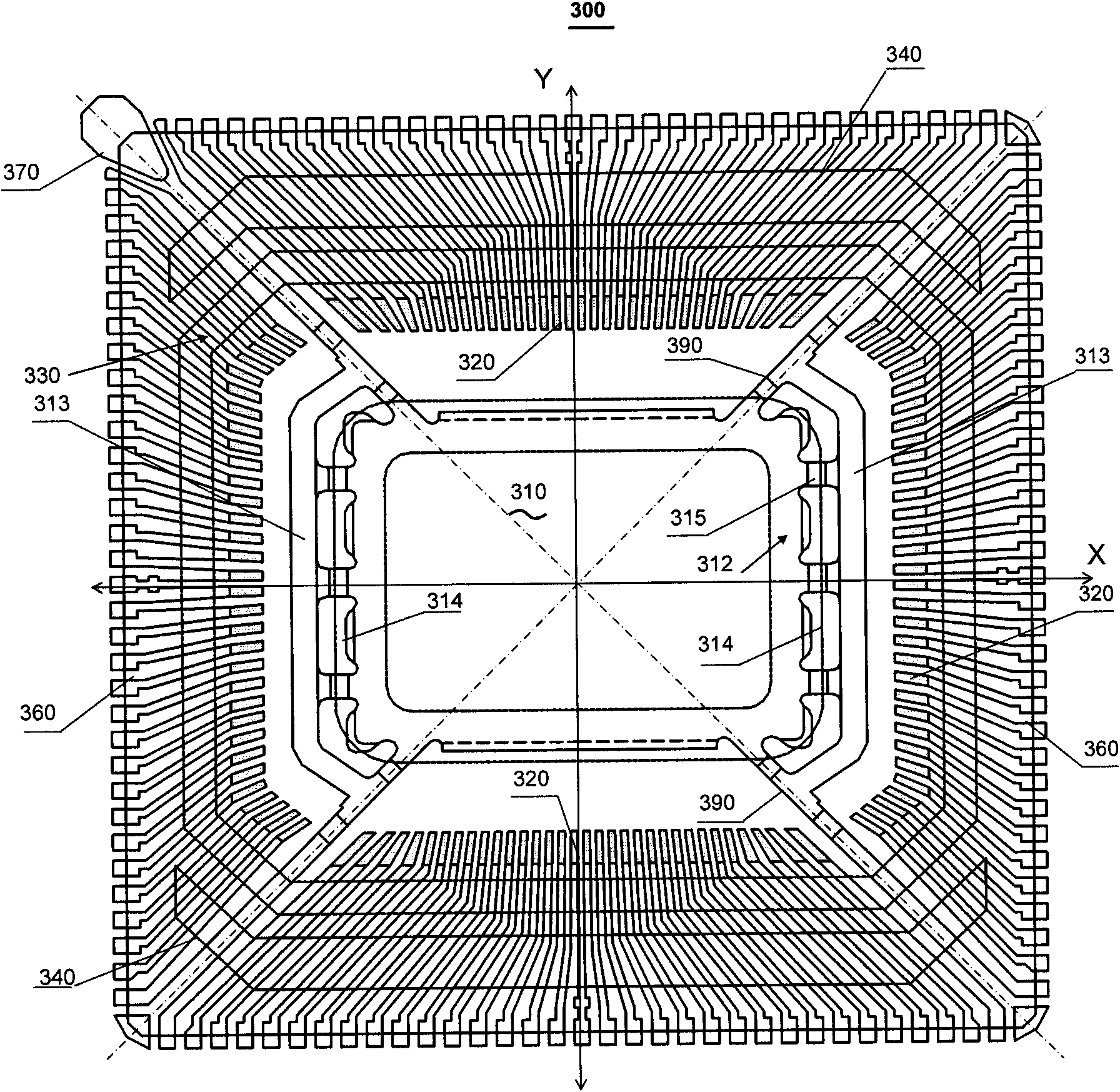 High-alignment-packaging-type lead frame and packaging structure thereof