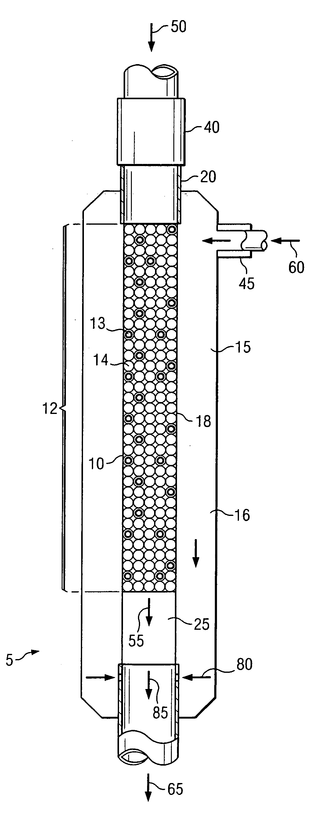 Reactor and process for converting alkanes to alkenes