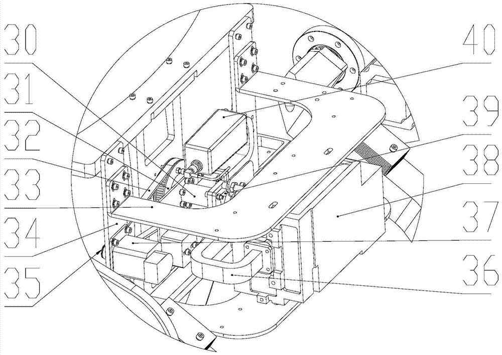 Three-axis stable four-axis tracking ship-mounted mobile mid-communication antenna