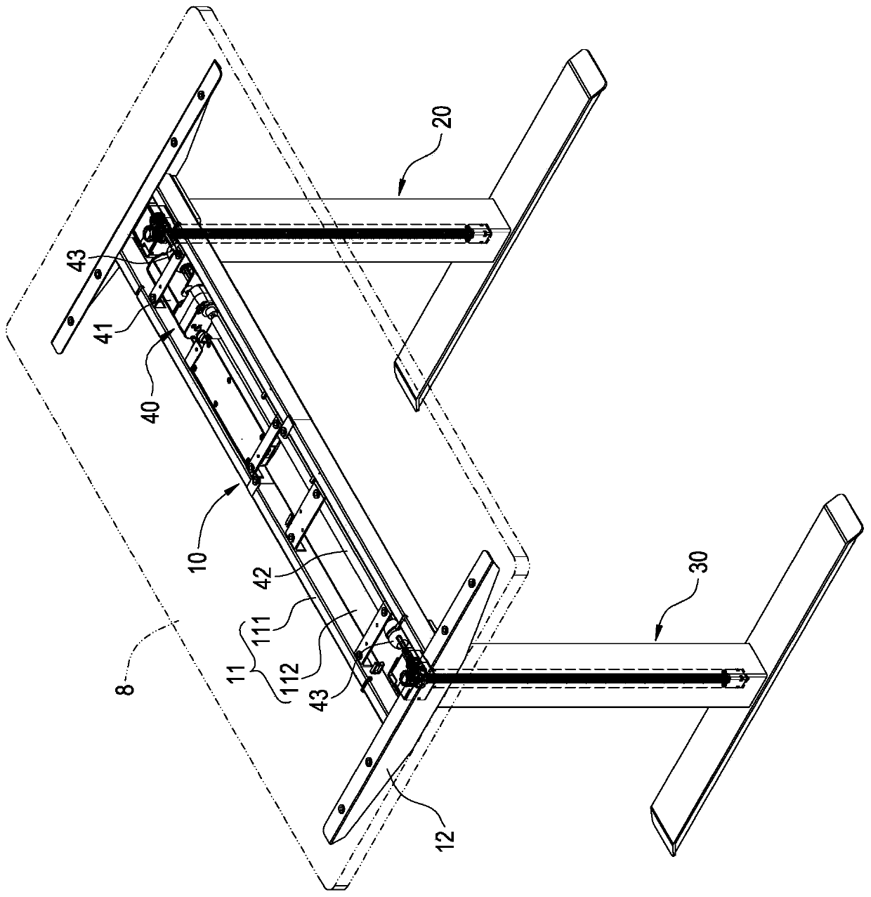 Electric table tripod and its coupling and electric table using the table tripod