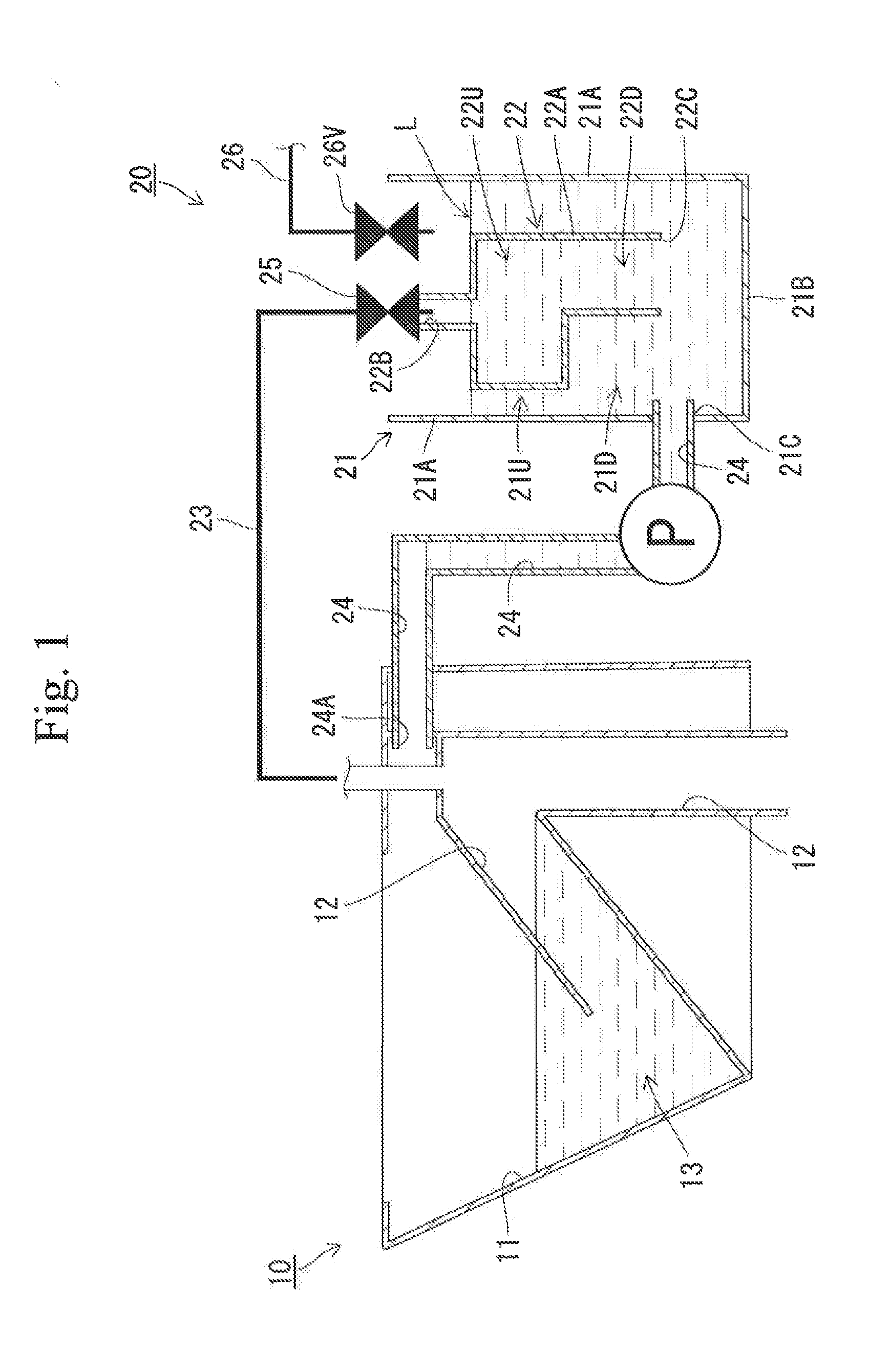 Toilet flushing device and flush toilet