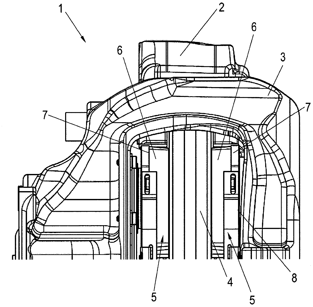 Disk brake having a restoring device and a brake lining