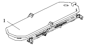 Quick plug-in type rescue stretcher carrier structure and elevating fire truck with same