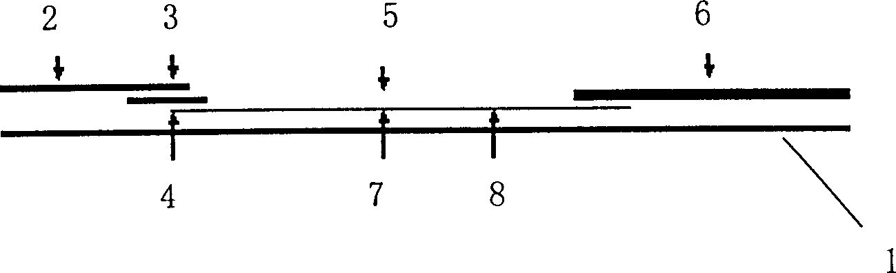 Nano colloid gold reagent strip for immunochromatography detection of bladder carcinoma and detection method thereof