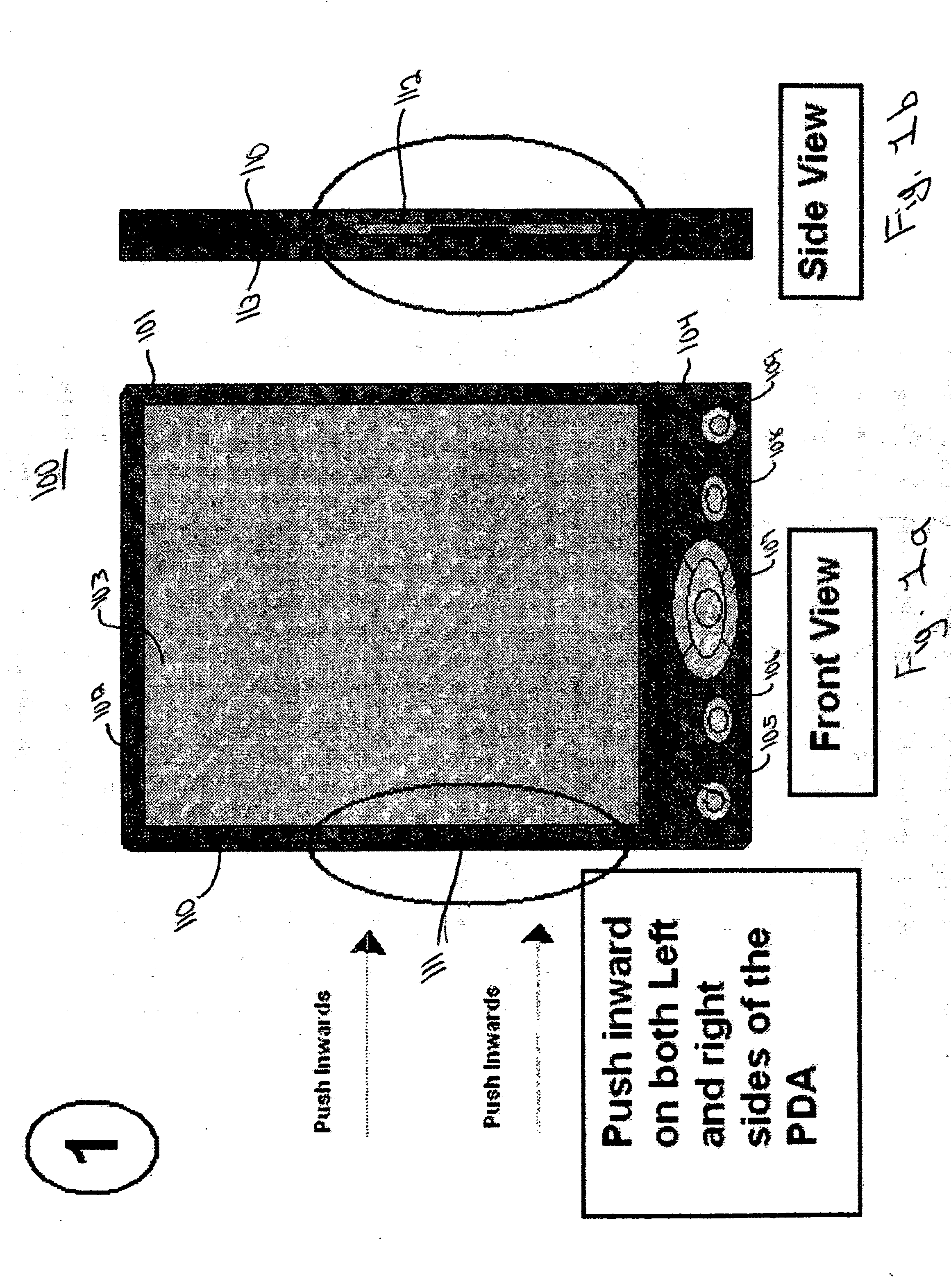 Integrated keypad keyboard plus mouse and two click mechanism for an electronic device