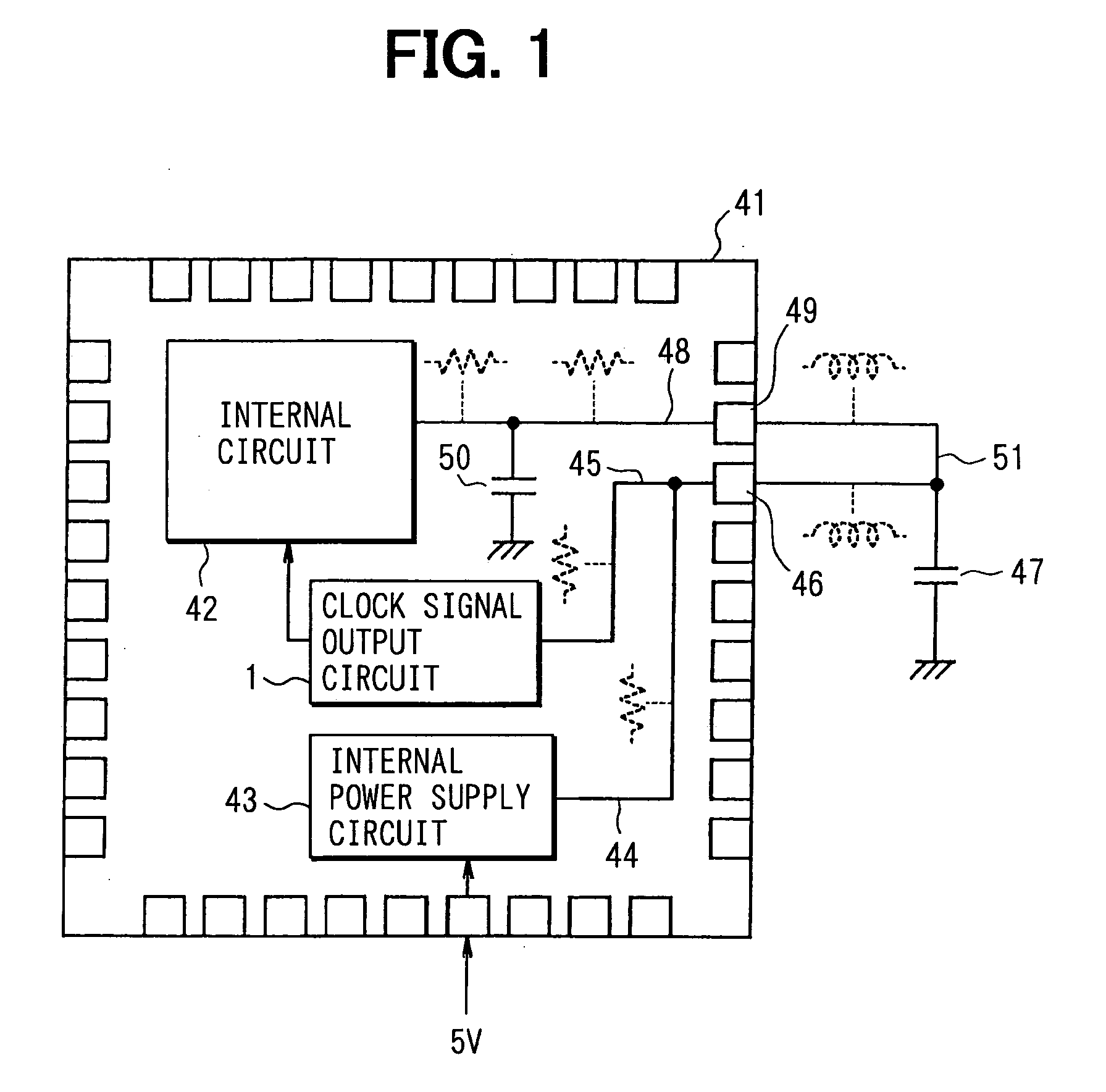 Integrated circuit device having clock signal output circuit