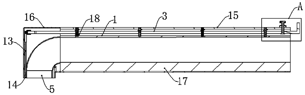 Negative pressure suction type tumor excision device