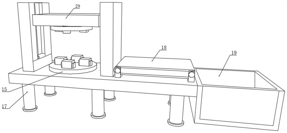 Multi-cutter-bit conversion die cutting device for corrugated paper packaging boxes