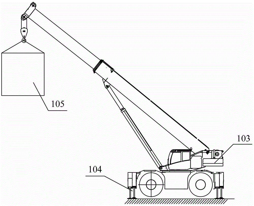 A sliding balance weight installation frame and crane